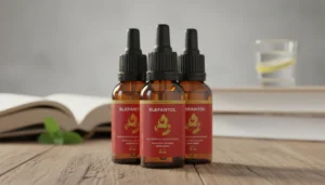 Frasco do Elefantol, suplemento natural masculino que potencializa desempenho sexual, ereção, libido e orgasmos, com fórmula aprovada pela Anvisa, seguro e direcionado para melhorar a performance masculina.
