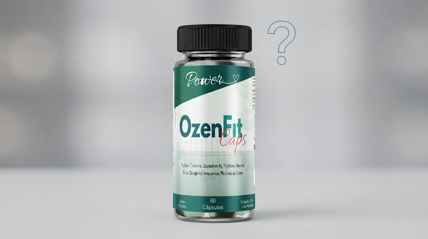 Frasco de Ozenfit com ponto de interrogação, o produto ainda existe?